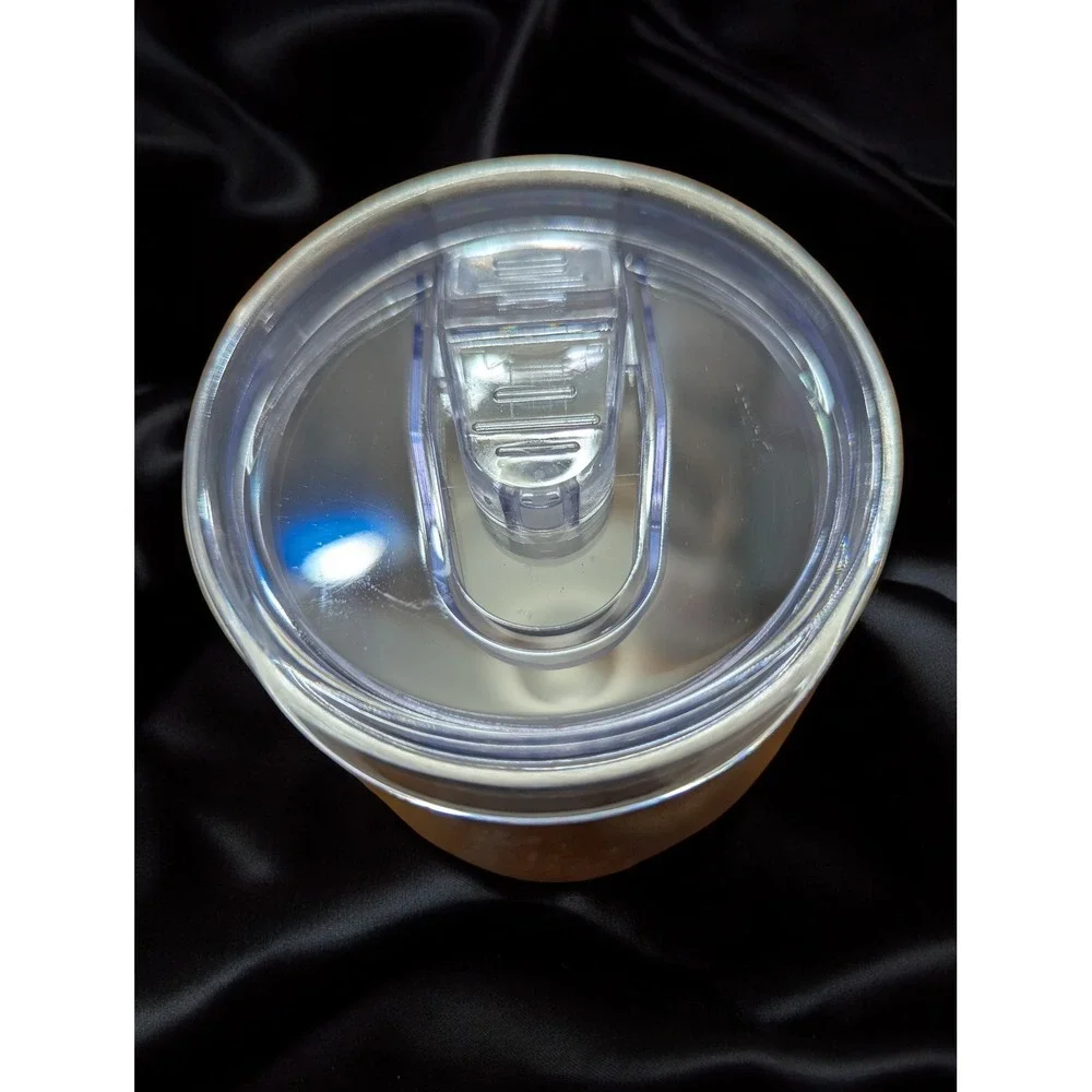 New 12 Oz Tumbler Straw Brush Drink Happy Thoughts Insulated Cup Sip Lid w Cover
